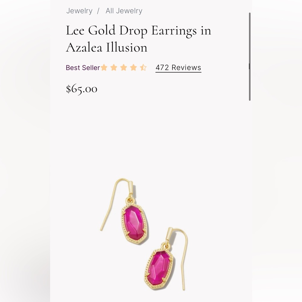 Pink Kendra Scott Earrings